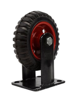 BMB tools Heavy Duty Caster Fixed Wheel Black/Red 8inch  - Image 2