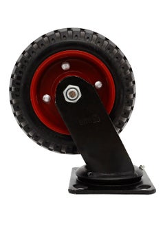 BMB tools Caster Swivel Wheel Black/Red 8inch  - Image 1