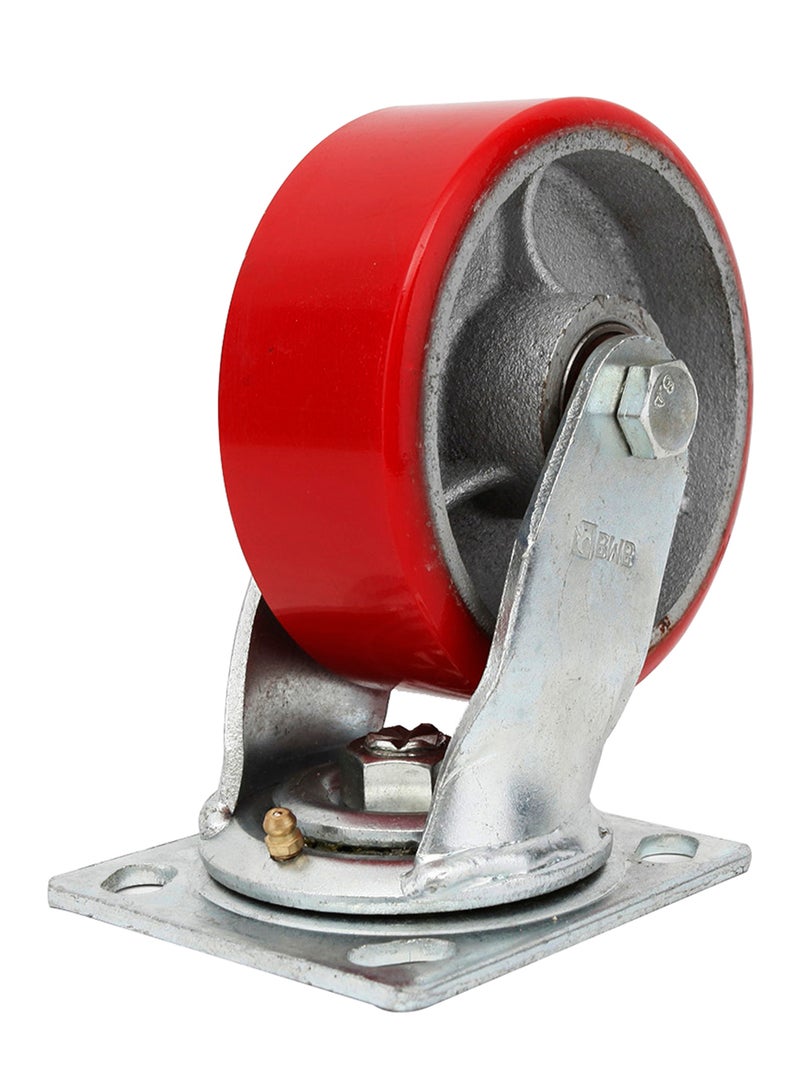 BMB tools Heavy Duty Caster Wheel Silver/Red 4inch - Image 2