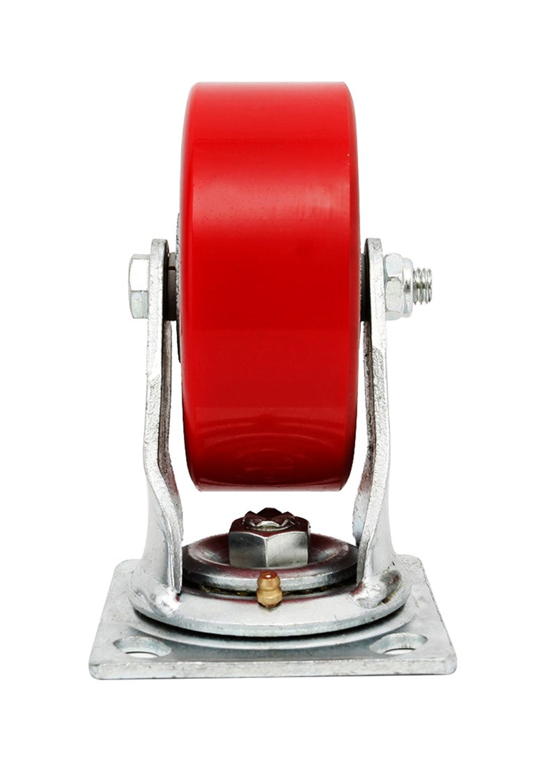 BMB tools Heavy Duty Caster Wheel Silver/Red 8inch - Image 3