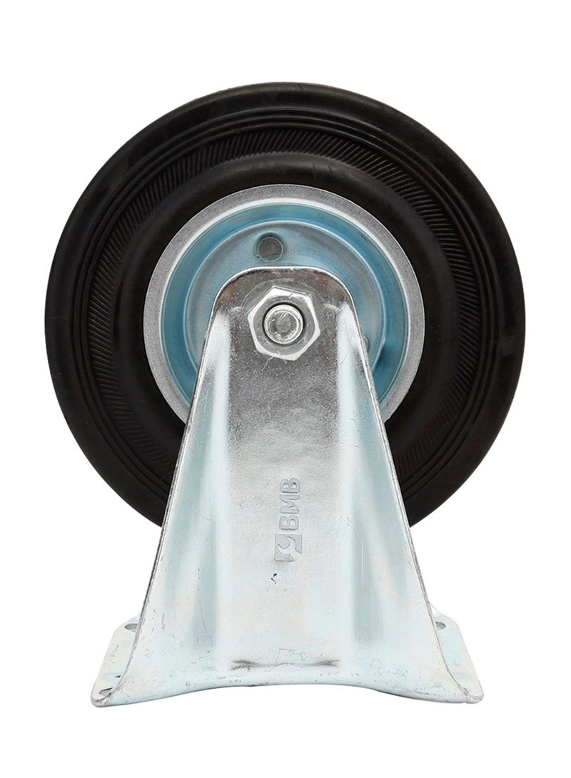 BMB tools Industrial Caster Fixed Wheel Silver/Black 75mm  - Image 1