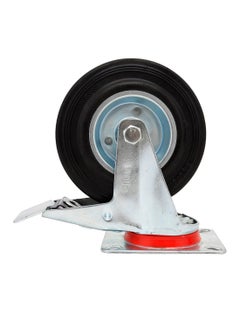 BMB tools Industrial Caster Movable Wheel With Brake Silver/Black/Red 75mm  - Image 1
