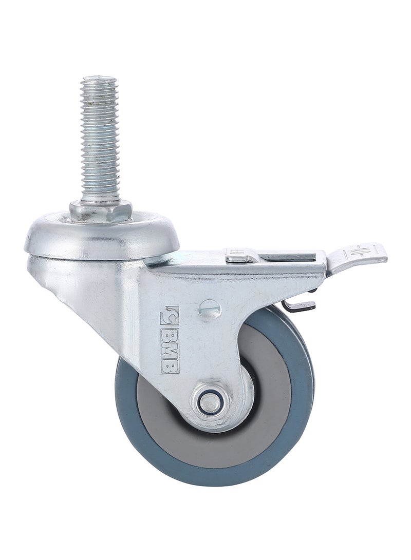 BMB tools Caster Wheel With Screw Brake Silver/Grey 150mm - Image 1