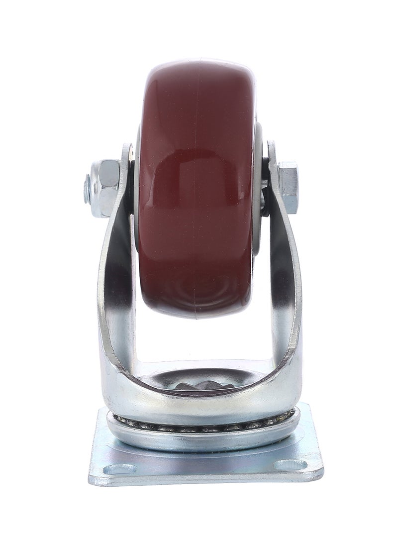 BMB tools Medium Duty Ball Bearing Swivel Caster Wheel Silver/Red 125mm - Image 3