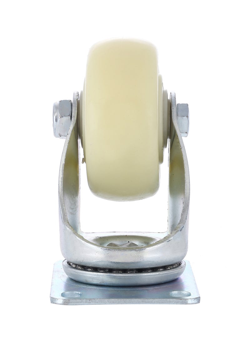 BMB tools Heavy Duty Double Ball Bearing Swivel Caster Wheel Silver/White 75mm - Image 3