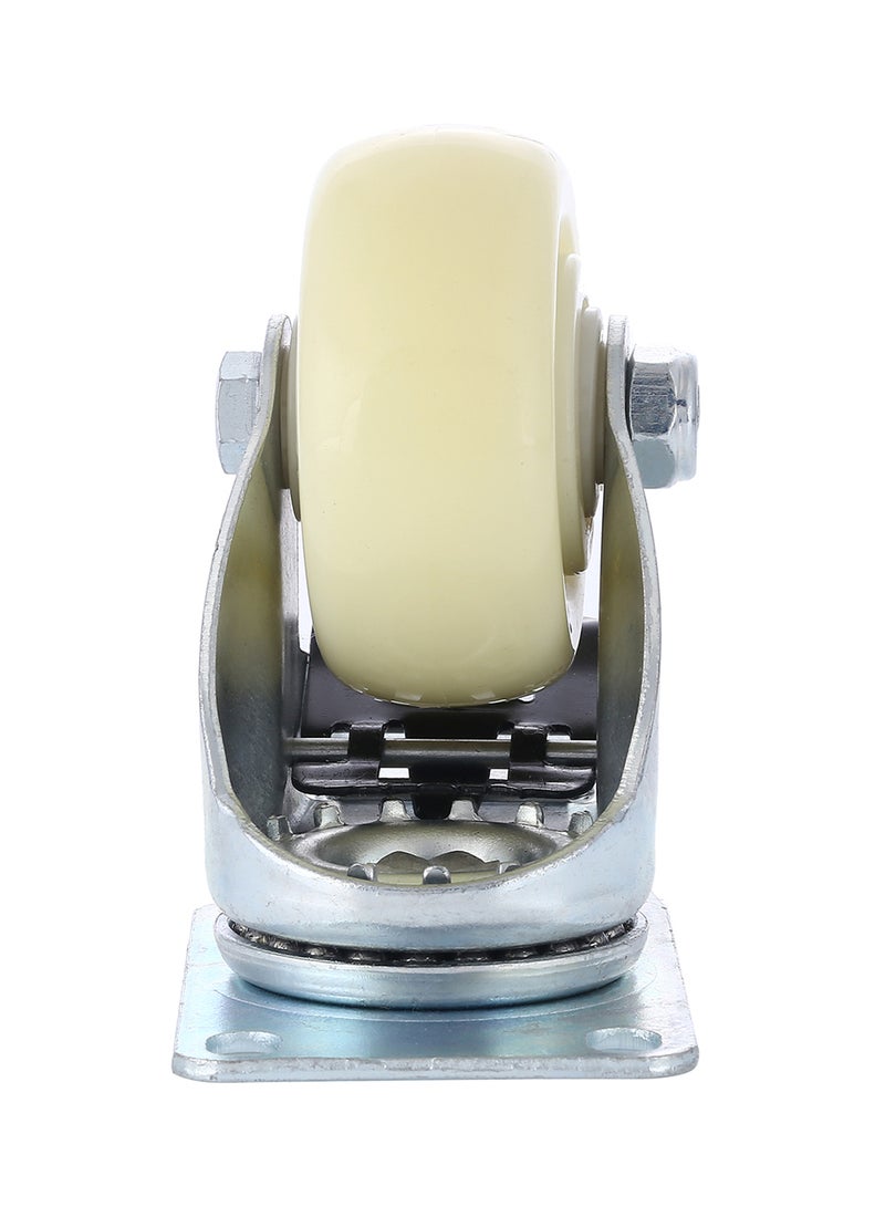 BMB tools Heavy Duty Caster Wheel Double Ball Bearing Swivel With Brake Silver/White 125mm - Image 3