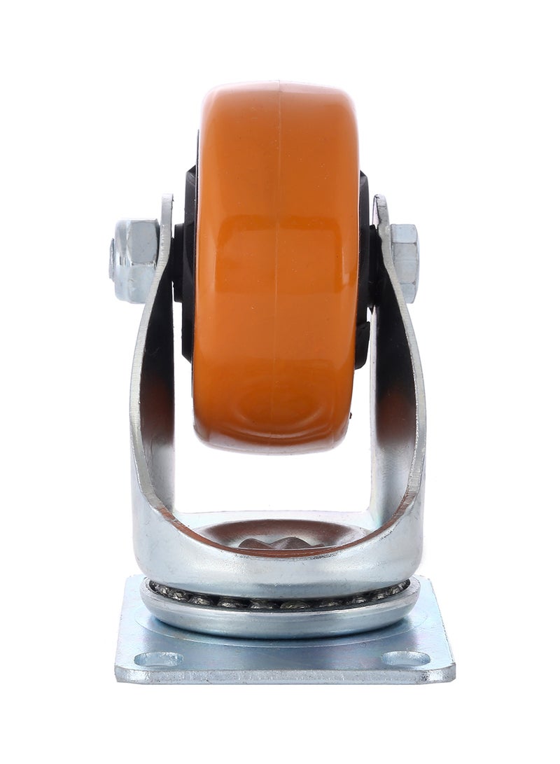 BMB tools Heavy Duty Double Ball Bearing Swivel Caster Wheel Silver/Orange 125mm - Image 3
