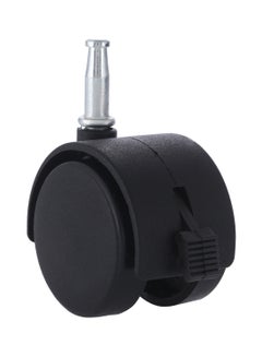BMB tools Furniture Swivel Caster Wheel With Brake Silver/Black 40mm  - Image 1