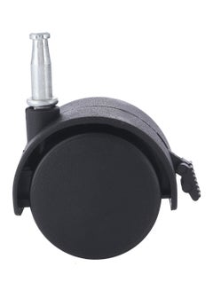 BMB tools Furniture Swivel Caster Wheel With Brake Silver/Black 40mm  - Image 2