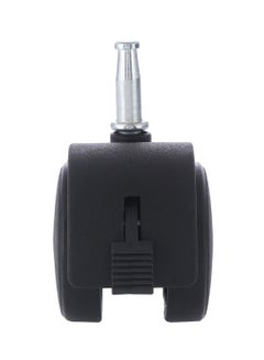 BMB tools Furniture Swivel Caster Wheel With Brake Silver/Black 40mm  - Image 3