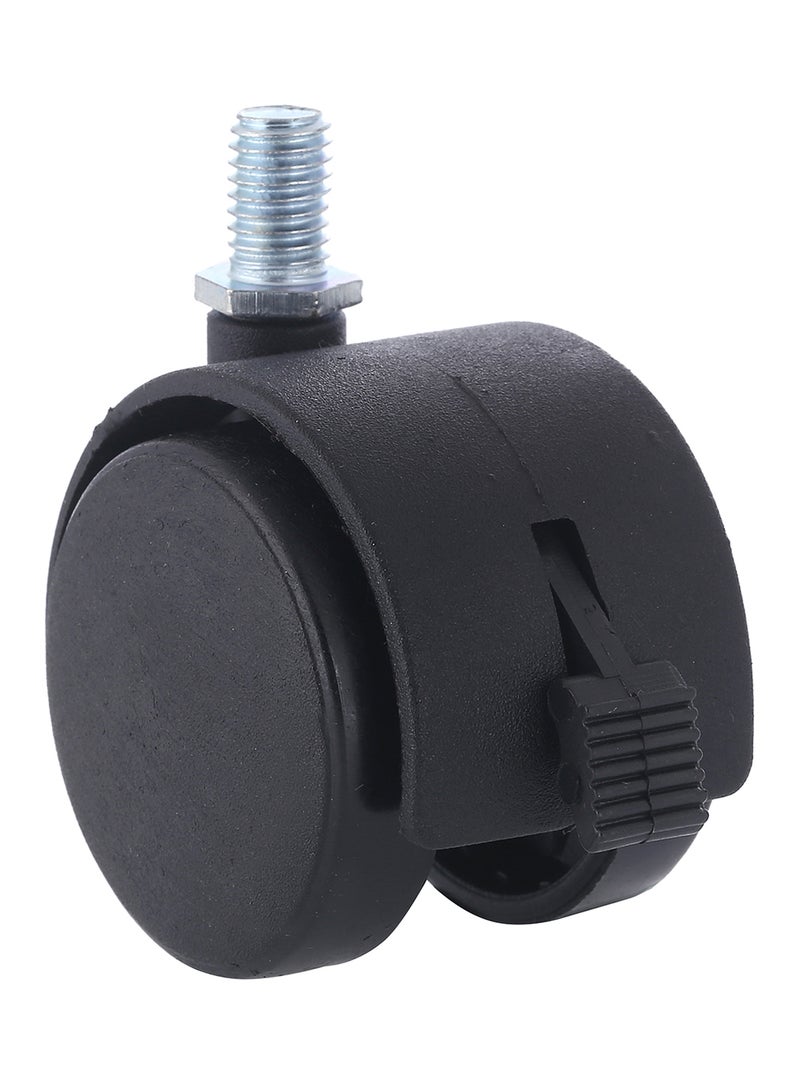 BMB tools - Furniture Swivel Caster Wheel With Brake Silver/Black 50mm - Image 1