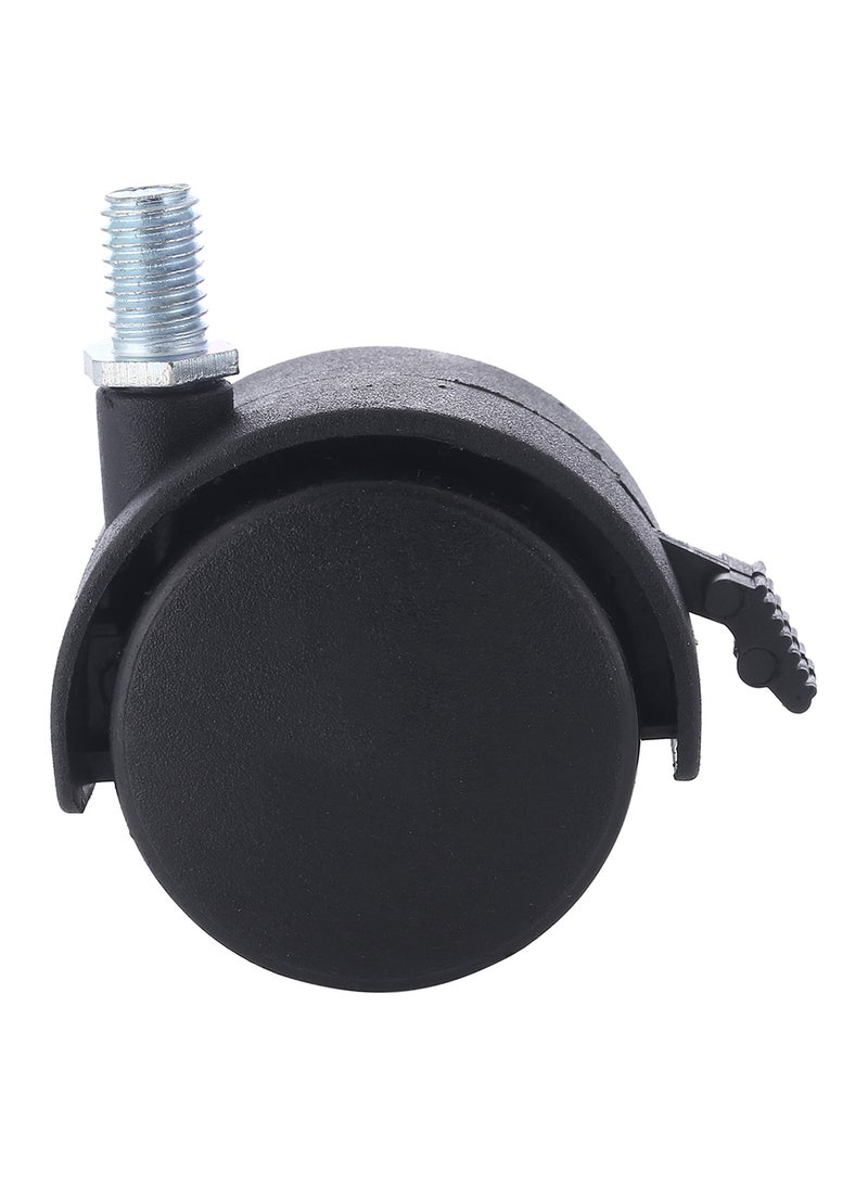 BMB tools - Furniture Swivel Caster Wheel With Brake Silver/Black 50mm - Image 1