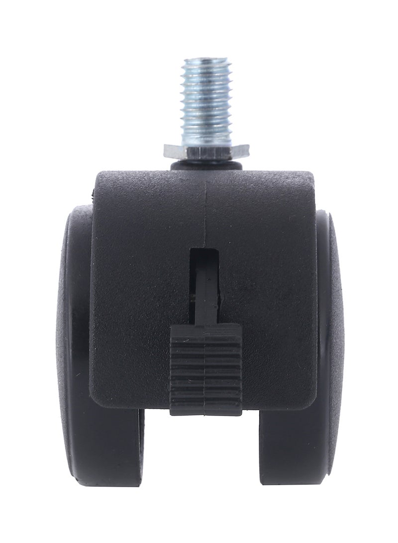 BMB tools - Furniture Swivel Caster Wheel With Brake Silver/Black 50mm - Image 1