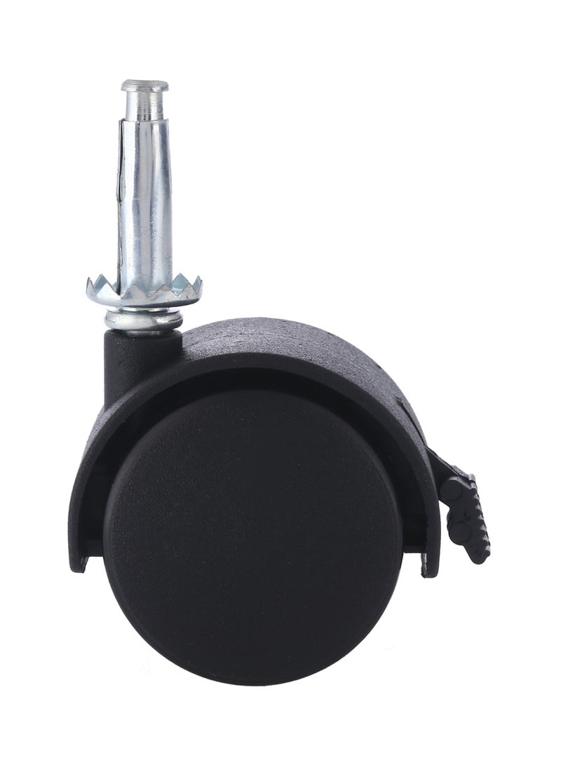BMB tools Caster Wheel With Brake Silver/Black 50mm  - Image 2
