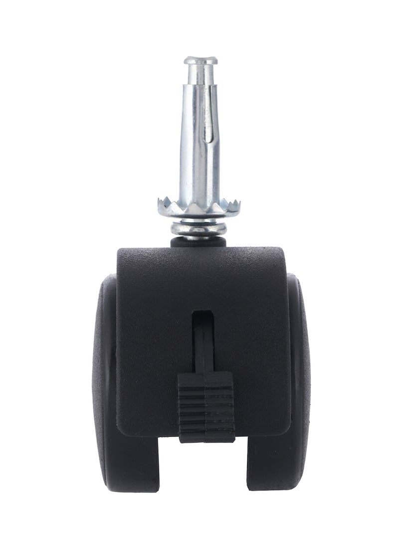 BMB tools Caster Wheel With Brake Silver/Black 50mm  - Image 3