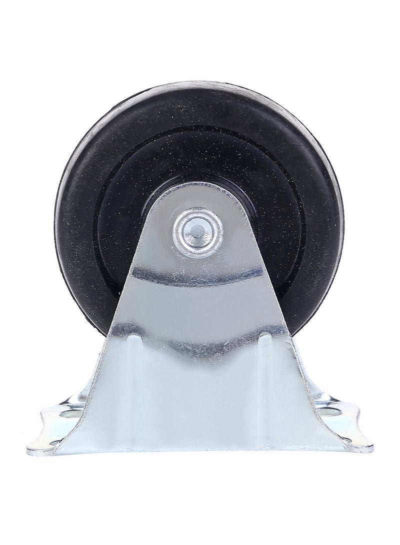 BMB tools Fixed Caster Wheel Silver/Black 2inch - Image 1
