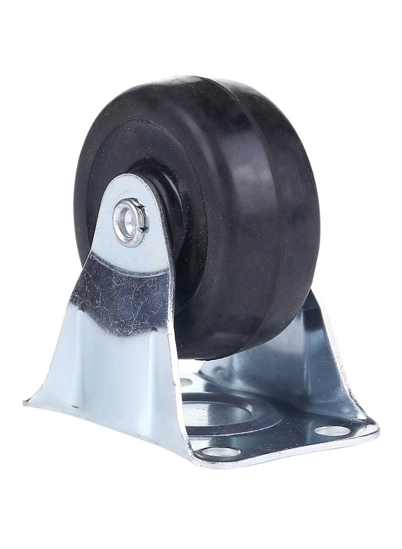 BMB tools Fixed Caster Wheel Silver/Black 2inch - Image 2