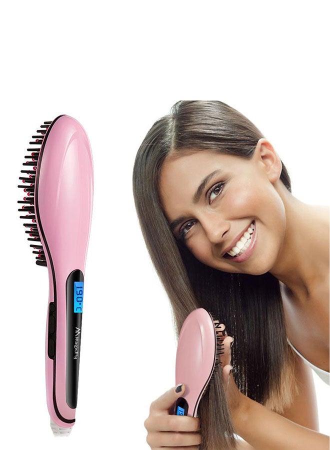 بيستوب أداة فرد الشعر وتصفيفه بسرعة وردي 26 x 7سم