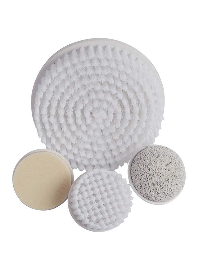 Essential Skin Solutions 4-Piece Skin Brushing System White - Image 1