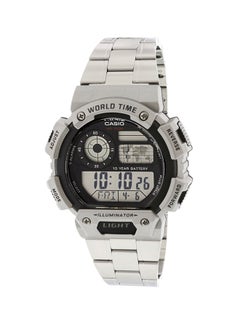 Youth Water Resistant Digital Watch AE1400WHD-1AV - 48 mm - Silver