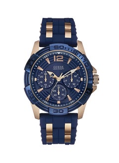 GUESS Men's Oasis Analog Watch W0366G4 - 36 mm - Blue/Gold  - Image 1