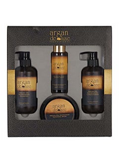 Argan+Deluxe 4-Piece Argan Oil Treatment Kit (100ml + 300ml + 250ml)  - Image 1