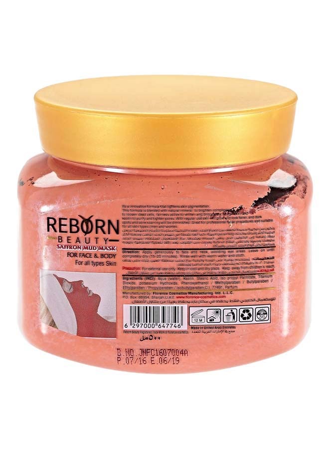 Reborn Beauty - Saffron Face And Body Mud Mask 500ml - Image 1