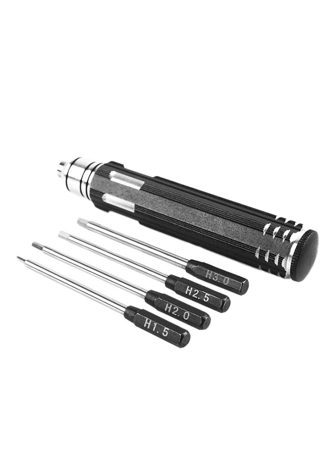 PROLUX 5-Piece Interchangeable Hex Metric Driver Set 1305A Black/Silver - Image 1