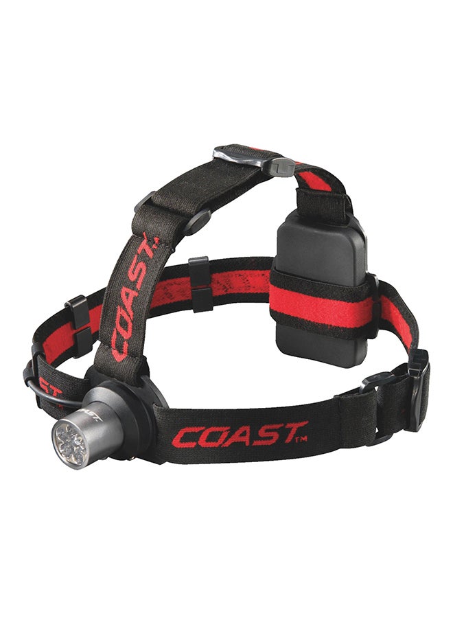 كوست مصباح رأس LED قابل للتعديل أسود/أحمر 3.5x5.5x8.75بوصة