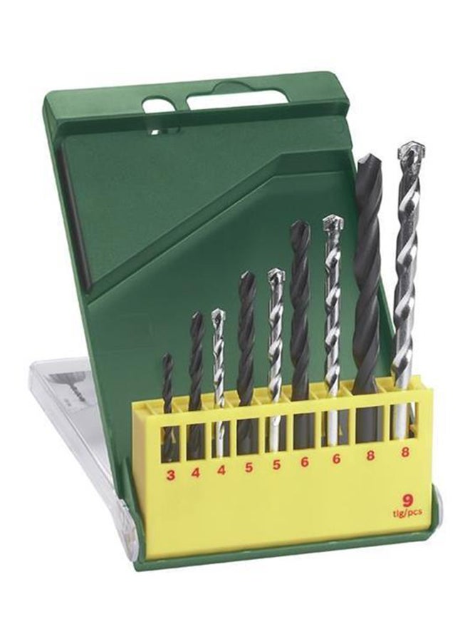 BOSCH 9-Piece Drill Bit Set Silver/Black - Image 1