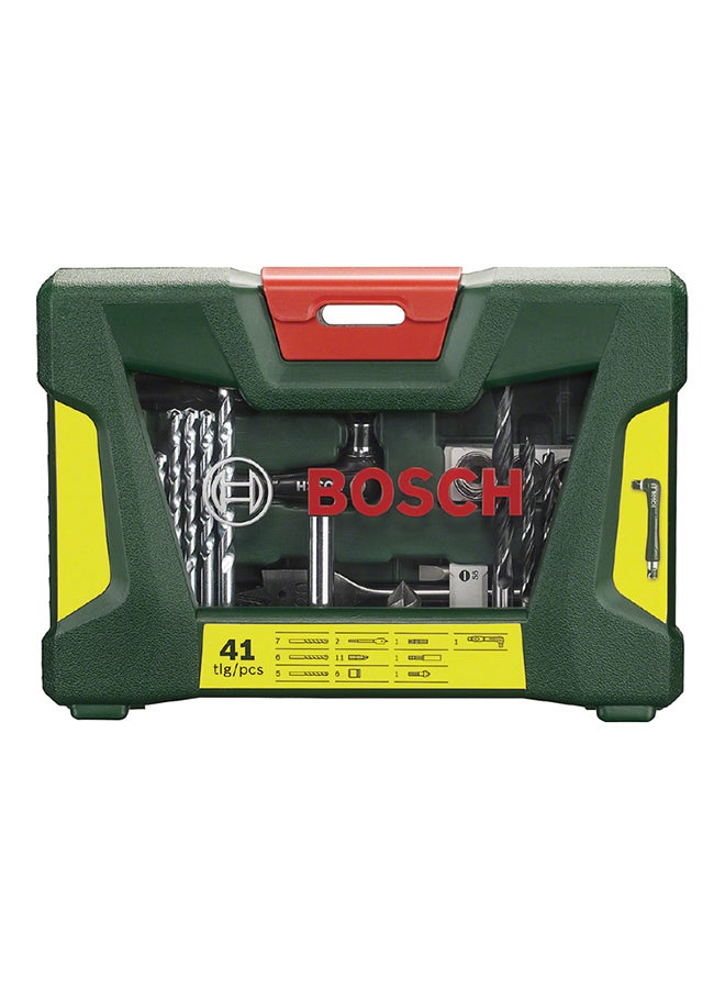 BOSCH 41-Piece Drill Bits And Screwdriver Set Silver/Green/Black - Image 2