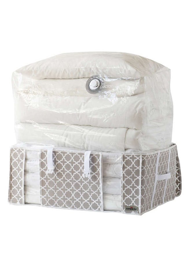 COMPACTOR Vacuum Storage Bag Beige/White 210Liters - Image 1