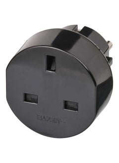 Brennenstuhl Earthed Travel Adaptor Black/Silver 6.5x5x5centimeter  - Image 1