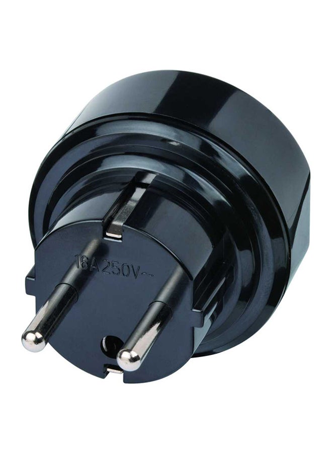 Brennenstuhl Earthed Travel Adaptor Black/Silver 6.5x5x5centimeter - Image 2