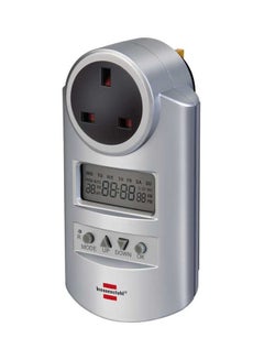Brennenstuhl Primera-Line Digital Weekly Timer Silver/Black 14.5x8x5cm 