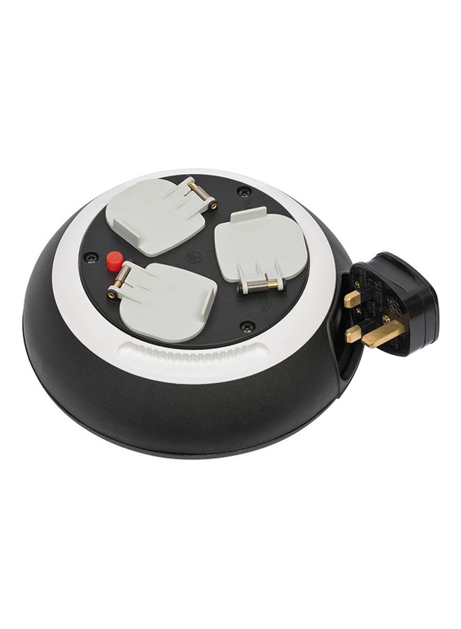 Brennenstuhl Cable Reel 3 Way 3M Premium Line Black/White 3meter