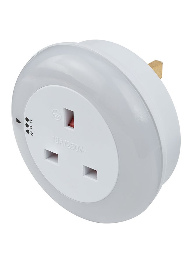 Brennenstuhl LED Nightlight With Twilight Sensor White/Blue/Green 6.8x8.2x8.2cm - Image 1