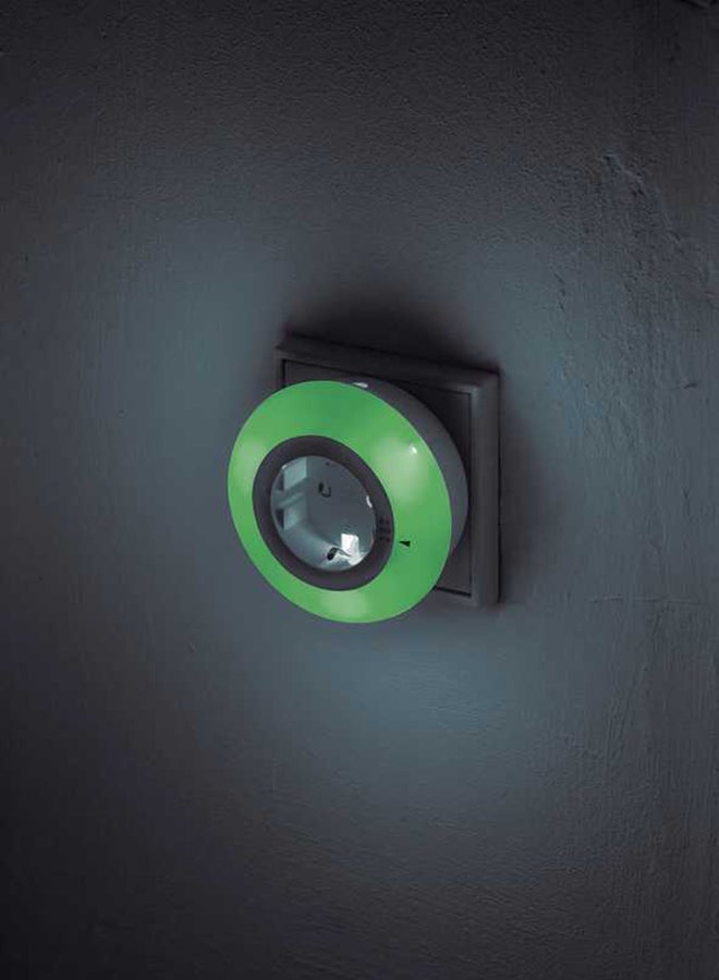 Brennenstuhl LED Nightlight With Twilight Sensor White/Blue/Green 6.8x8.2x8.2cm - Image 2