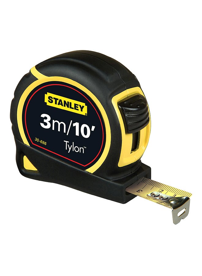 Stanley Tylon Measuring Tape Black/Yellow 3meter 