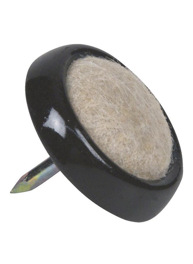 ماجيك سلايدرز مسامير للتحرك الانسيابي فوق السجاد من 4 قطع بيج / أسود 1بوصة