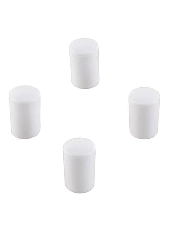 ماجيك سلايدرز 4 قطع طرفية لحماية الأثاث أبيض 0.75بوصة