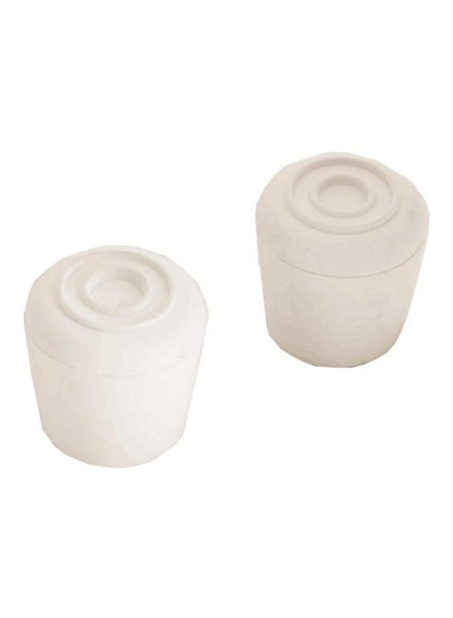 ماجيك سلايدرز أطراف لحماية الأثاث من قطعتين أبيض 1.25بوصة