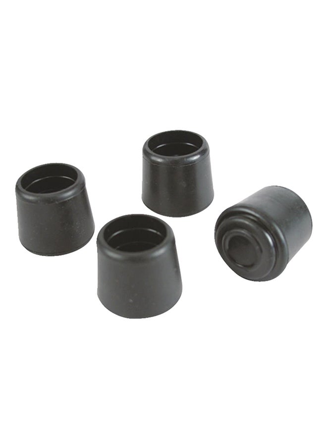 ماجيك سلايدرز 4 قطع طرفية لحماية الأثاث أسود 0.875بوصة