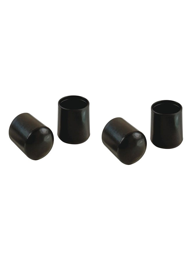 ماجيك سلايدرز 4 قطع طرفية لحماية الأثاث أسود 4.75x5x1.25بوصة