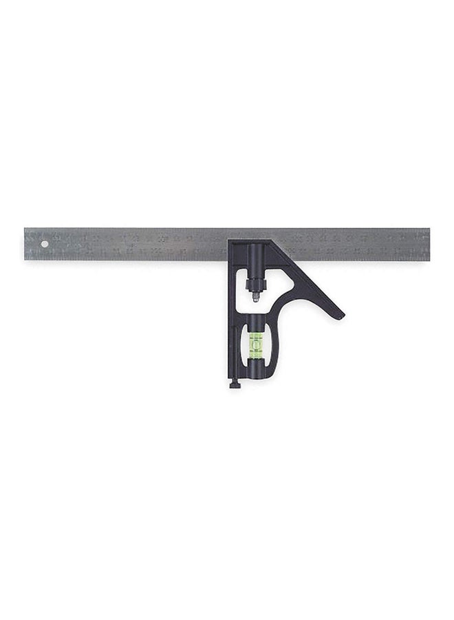 Stanley Combination Square Measurement Silver/Black 12inch  - Image 1