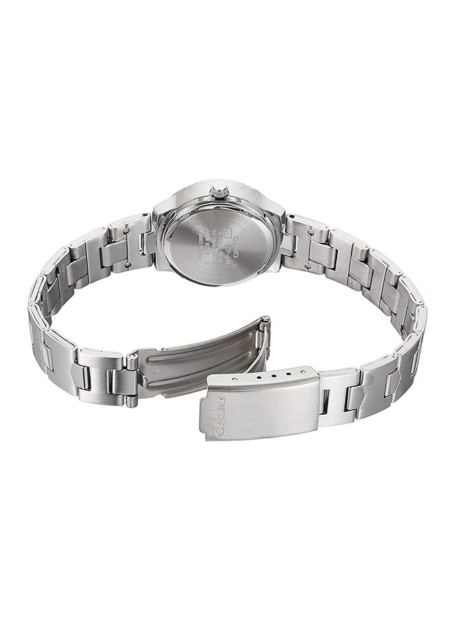 كاسيو ساعة يد بعقارب طراز LTP-1241D-7A2 - قياس 25 مم - لون فضي للنساء - Image 2