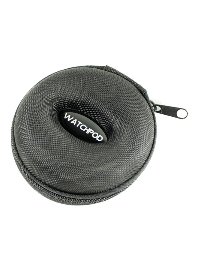 WATCHPOD Single Watch Travel Cases With Zipper Black - Image 1