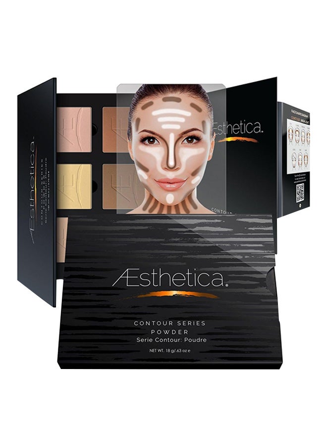 Aesthetica - Poudre Contour Series Powder Kit Pink/Beige/Brown - Image 1