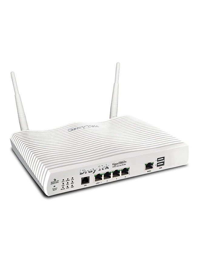 Draytek - 2862n Vigor WiFi Router 1000 Mbps White - Image 1