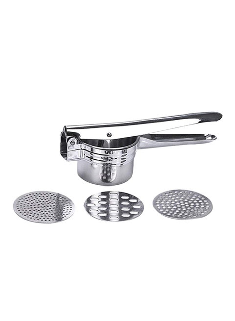 Stainless Steel Potato Ricer and Masher Silver